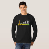 ワンホイールホバーボード電動スケートボの進化 Tシャツ (正面フル)