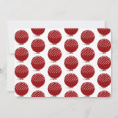 ワンホットチョコレートボムファースト誕生日 招待状 (裏面)