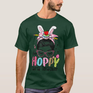 ワンホッピーなパラ先生メッシーバンヘアキュートバニーE Tシャツ
