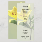 ワンホワイトユリ メニュー (正面/裏面)