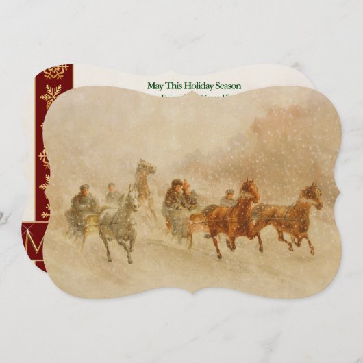 ワンホースオープンソレースヴィンテージファンシーカット シーズンカード (正面/裏面)