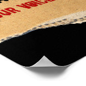 ワンボイス – バラクオバマ – PST25x30 ポスター (角)