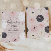 ワンボホ不気味ハロウィーン幽霊1st誕生日パーティー 招待状