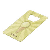 ワンボールアイスクリームコーン クレジットカード栓抜き (正面アングル)