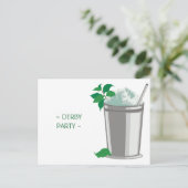 ワンミントジュレプダービーパーティの招待状 ポストカード (スタンド正面)