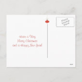 ワンムースオープンスリーレトロサンタクロース シーズンポストカード (裏面)