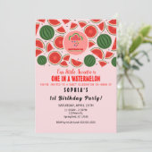 ワンメロンにひとつ！1歳の誕生日パーティー 招待状 (スタンド正面)