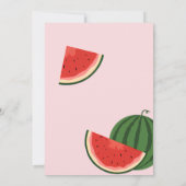 ワンメロンにひとつ！1歳の誕生日パーティー 招待状 (裏面)