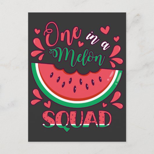 ワンメロン スクワッド B-デー パーティ ポストカード (正面)