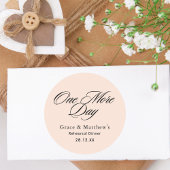 ワンモアデイ リハーサルディナー ブラッシュ ピンク フェイバー ラウンドシール