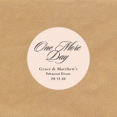 ワンモアデイ リハーサルディナー ブラッシュ ピンク フェイバー ラウンドシール