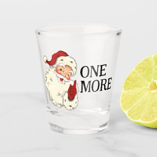 ワンモアヴィンテージレトロすてきサンタクロース ショットグラス (正面)