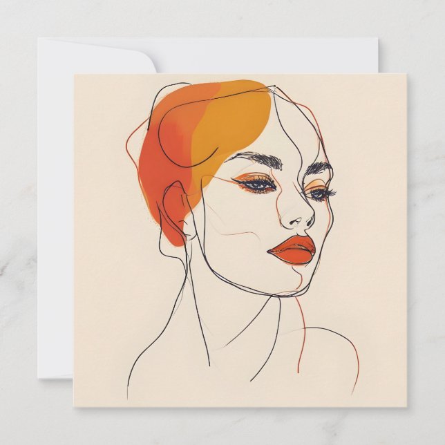 ワンラインの女性芸術 (正面)