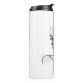 ワンラインウーマン顔スケッチNo2 タンブラー (回転左)