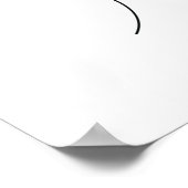 ワンラインスケッチソンネンブルメア独身のート ポスター (角)