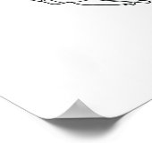 ワンラインスケッチハンヘンハルテン独身のアート ポスター (角)