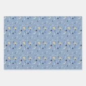 ワンラインパターンラインアートラッピング紙 ラッピングペーパーシート (正面3)