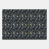 ワンラインパターンラインアートラッピング紙 ラッピングペーパーシート (正面2)