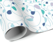 ワンラインパターンラインアートラッピング紙 ラッピングペーパー (ロールコーナー)