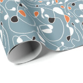 ワンラインパターンラインアートラッピング紙 ラッピングペーパー (ロールコーナー)