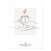 ワンライン ベイビー フット 誕生 統計 産婦人科 アート
