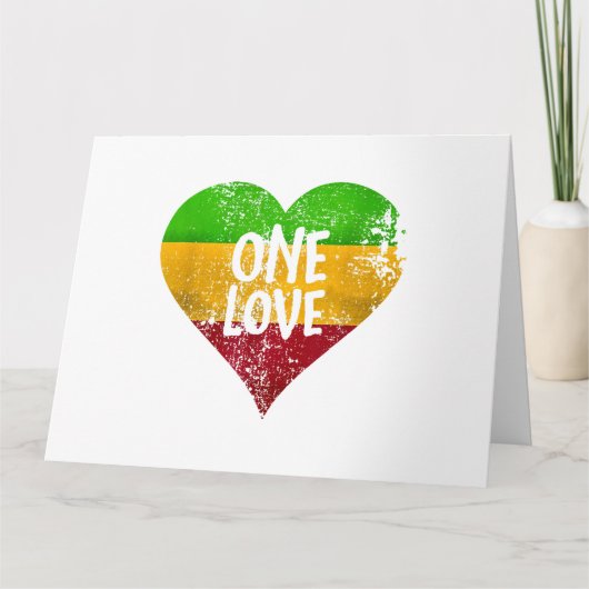 ワンラスタファリTシャツジャマイカレトロヴィンテージG カード (正面)