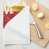 ワンラスタファリTシャツジャマイカレトロヴィンテージG キッチンタオル (四つ折り)