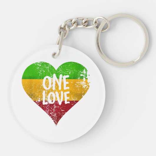 ワンラスタファリTシャツジャマイカレトロヴィンテージG キーホルダー (裏面)