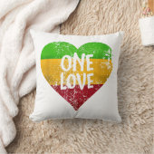 ワンラスタファリTシャツジャマイカレトロヴィンテージG クッション (ブランケット)