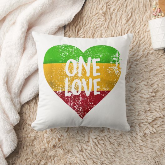 ワンラスタファリTシャツジャマイカレトロヴィンテージG クッション (ブランケット)
