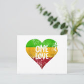 ワンラスタファリTシャツジャマイカレトロヴィンテージG シーズンポストカード (スタンド正面)