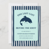 ワンラストキャスト魚釣り学士週末の旅程 招待状 (正面)