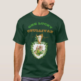ワンラッキーあなたの名前St patricks dayブラニー城 Tシャツ