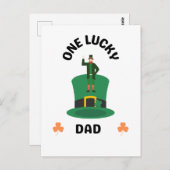 ワンラッキーアイリッシュパパ ポストカード (正面/裏面)