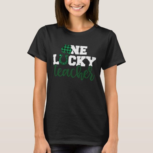 ワンラッキーアイルランド先生St patricks dayバッファローP Tシャツ (正面)