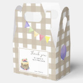 ワンラッキーアヒルの最初の誕生日ありがとう フェイバーボックス (オープン)