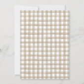 ワンラッキーアヒルの最初の誕生日 招待状 (裏面)