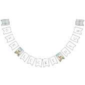 ワンラッキーアヒル水彩少年1歳の誕生日 バンティングフラッグ (全)