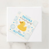 ワンラッキーアヒル1st誕生日ありがとうメッセージカード フェイバータグ (インサイチュ)