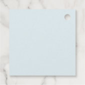 ワンラッキーアヒル1st誕生日ありがとうメッセージカード フェイバータグ (裏面)