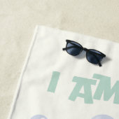 ワンラッキーアヒル&バブル甘い黄色 ビーチタオル (インサイチュ)