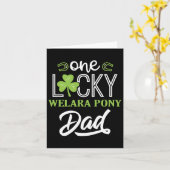 ワンラッキーウエララポニーホースパパアイリッシュバックン里 カード (黄色い花)