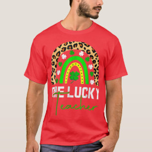 ワンラッキーキンダー先生レインボーヒョウSt Tシャツ