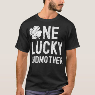 ワンラッキーゴッドマザーおもしろいマッチングファミリーサンパトリ Tシャツ
