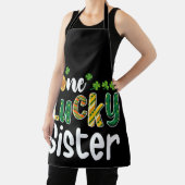 ワンラッキーシスターマッチングファミリーセントパトリックの日 エプロン (インサイチュ)