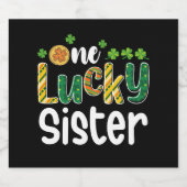 ワンラッキーシスターマッチングファミリーセントパトリックの日 ビールラベル (シングルラベル)