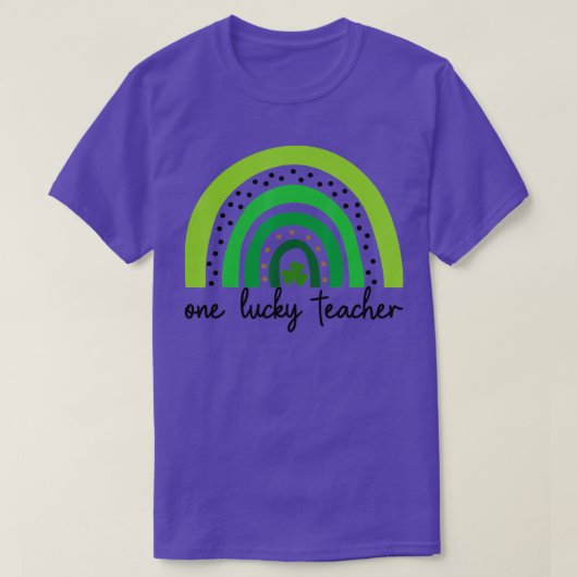 ワンラッキーシャムロック先生St patricks dayアプレッチ Tシャツ (デザイン正面)