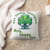 ワンラッキーセラピストセントパトリックの日おもしろいデザイン クッション (ブランケット)