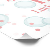 ワンラッキーダックピンク誕生日パーティー フォトプリント            (角)