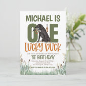 ワンラッキーダック狩りファースト誕生日 招待状 (スタンド正面)